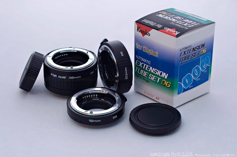 Budget-friendly macro photography setup — extension tubes with packaging box, offering an affordable alternative to costly macro lenses.