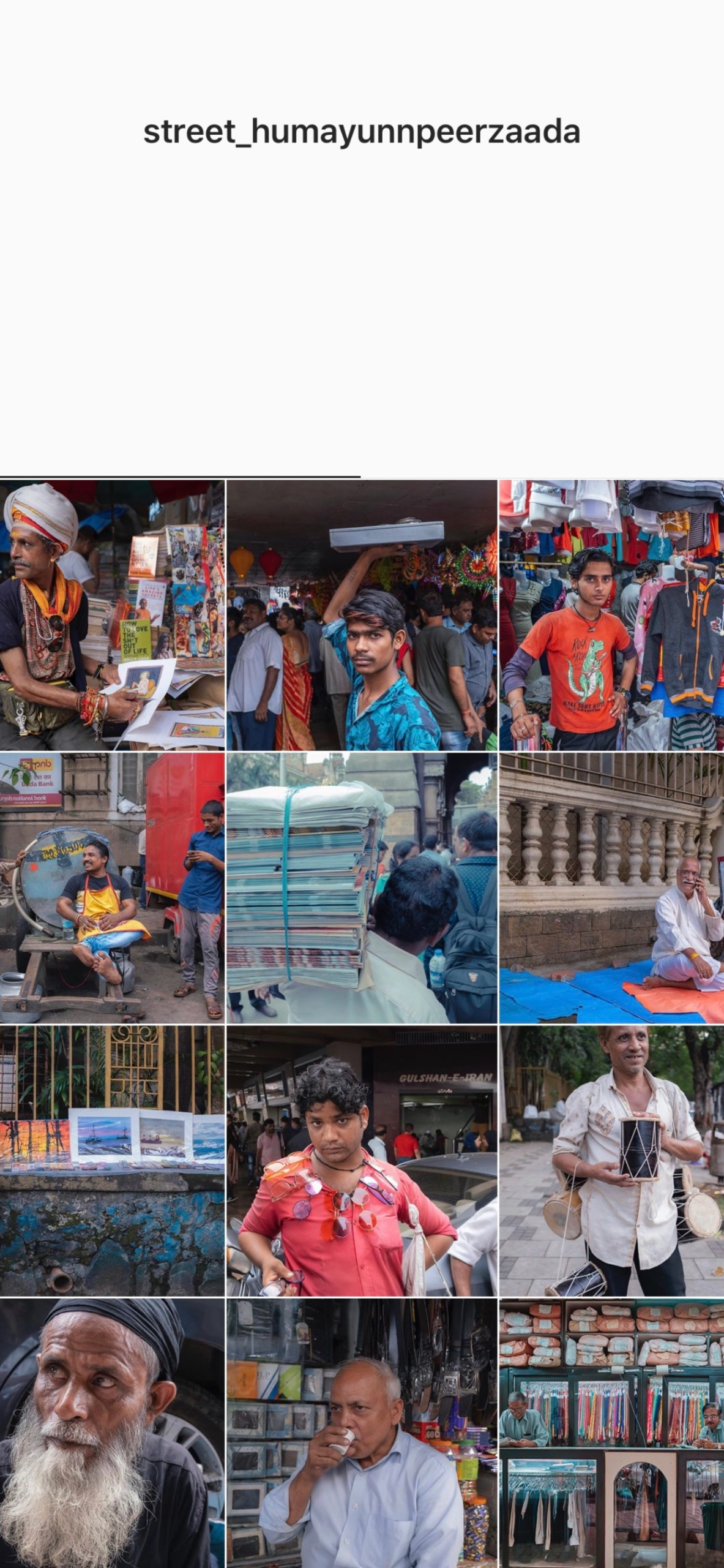 Portraits from the streets — candid expressions and everyday stories captured by Humayunn Peerzaada.