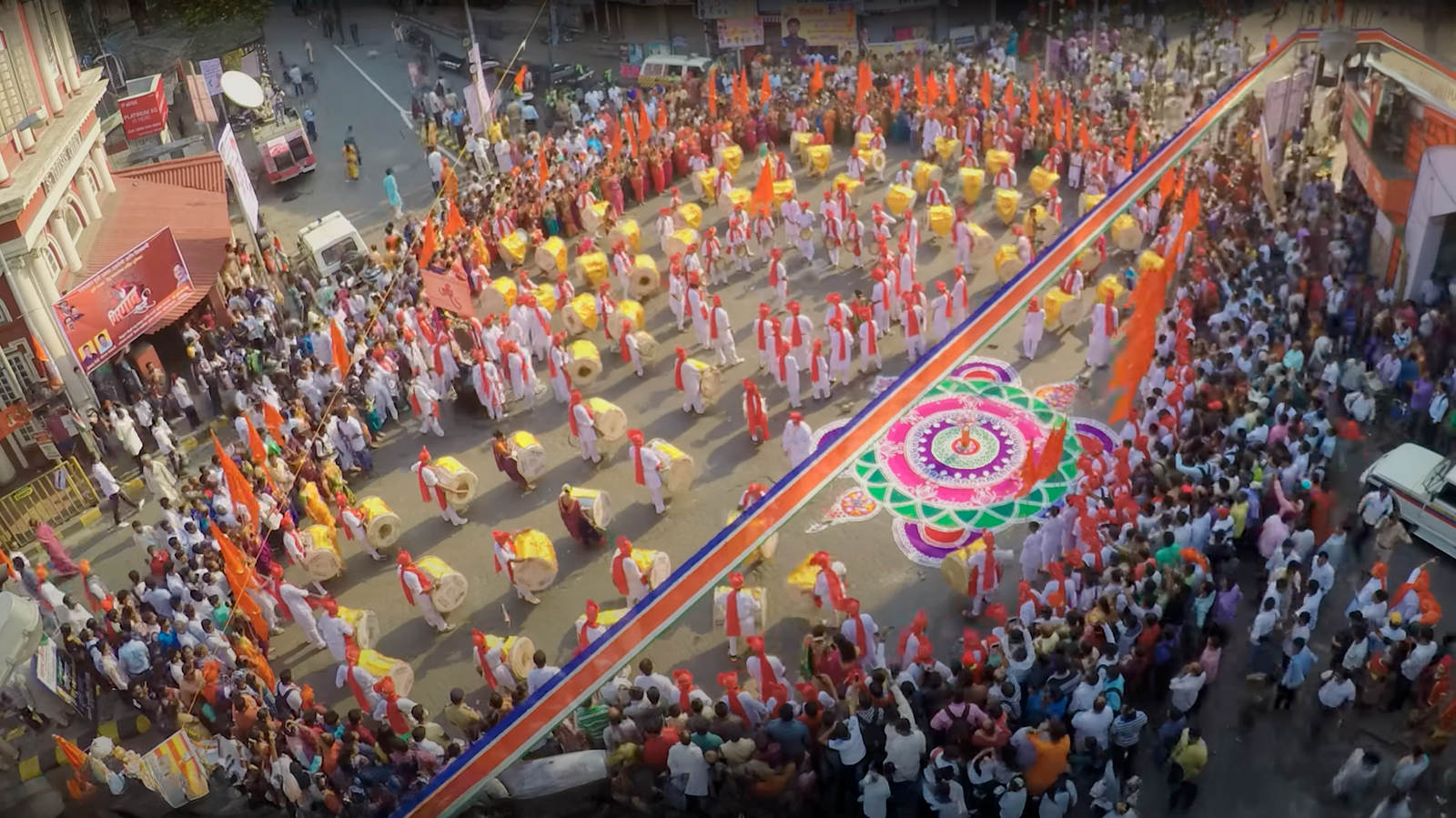 Girgaum Gudi Padwa 2015 & 2018 celebrations in Mumbai — vibrant parade and cultural procession, captured in 360° timelapse by Humayunn Niaz Ahmed Peerzaada.