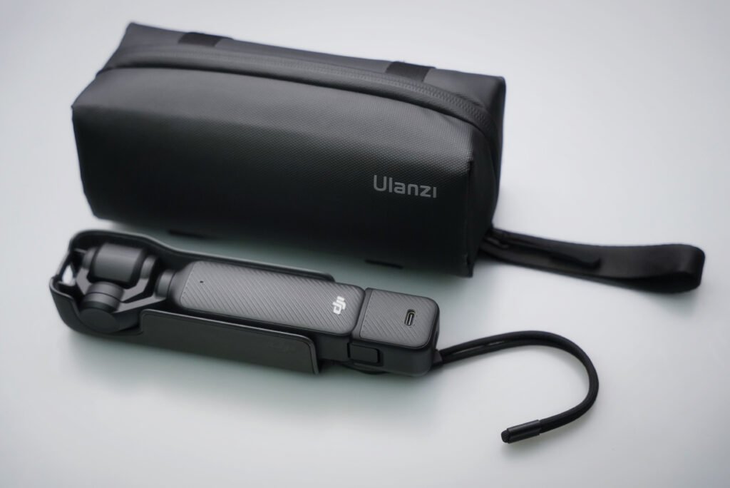 Ulanzi PK-04 carrying bag with DJI Osmo Pocket 3 – compact, travel-friendly creator gear by Humayun Peerzaada.