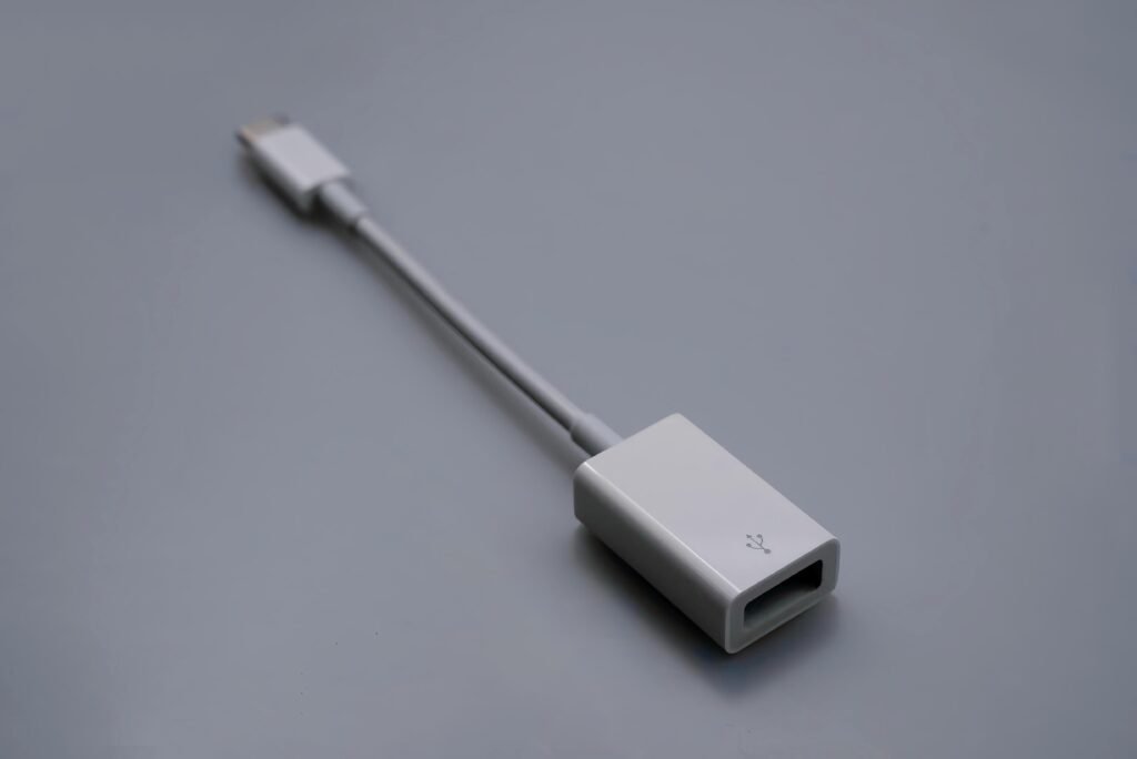 Apple USB-C to USB Adapter shot for Creator’s Gear series by Humayun Peerzaada — essential tool for quick SSD transfers from iPad.
