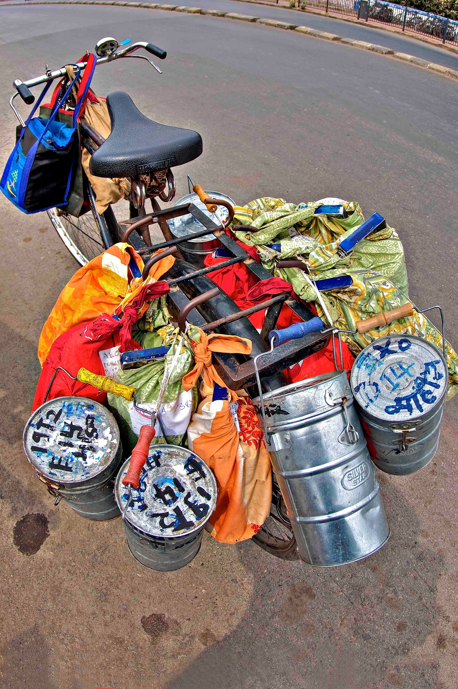 Dabbas atop a cycle Dabbas atop a cycle