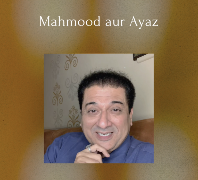 Portrait of Humayunn Peerzaada for the story "Mahmood aur Ayaz", reflecting on gratitude, humility, and the memories we choose to keep.